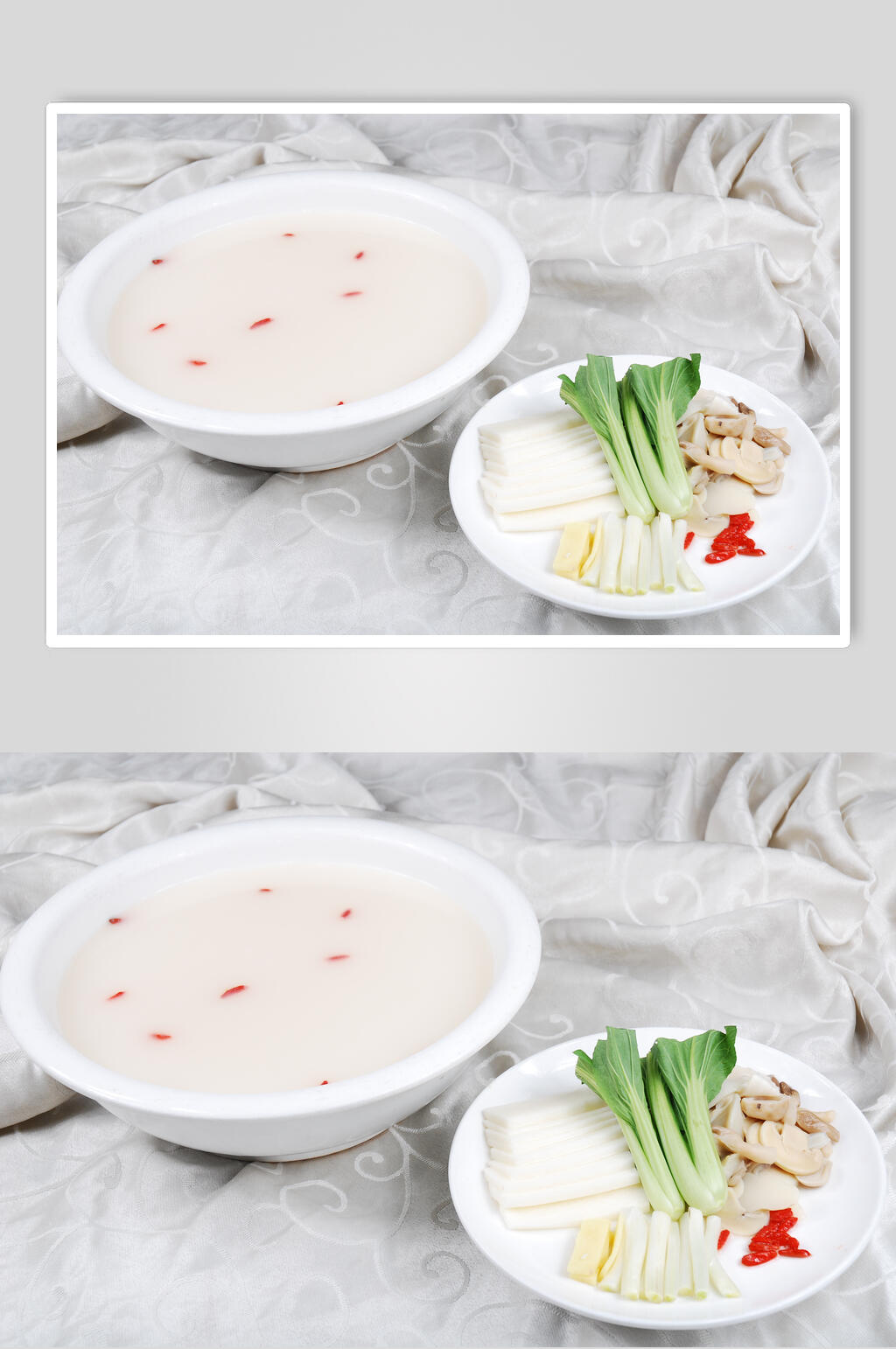 鲜淮山珍菌汤餐饮高清图片素材