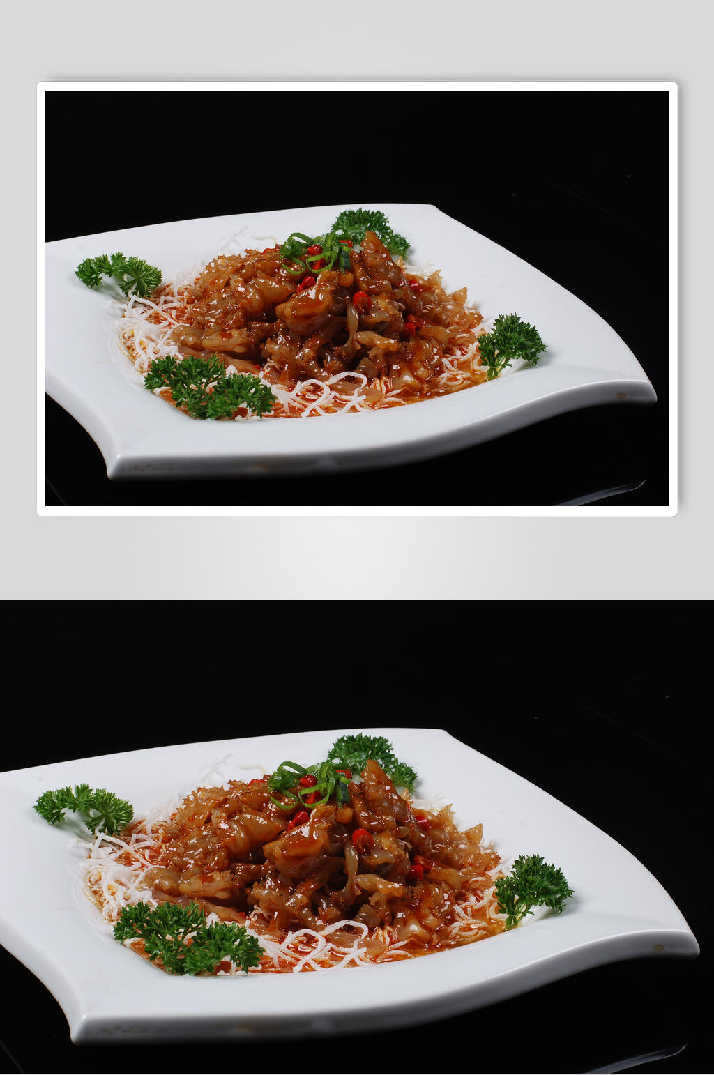 鲜香美味一品海蜇头食物摄影图片素材