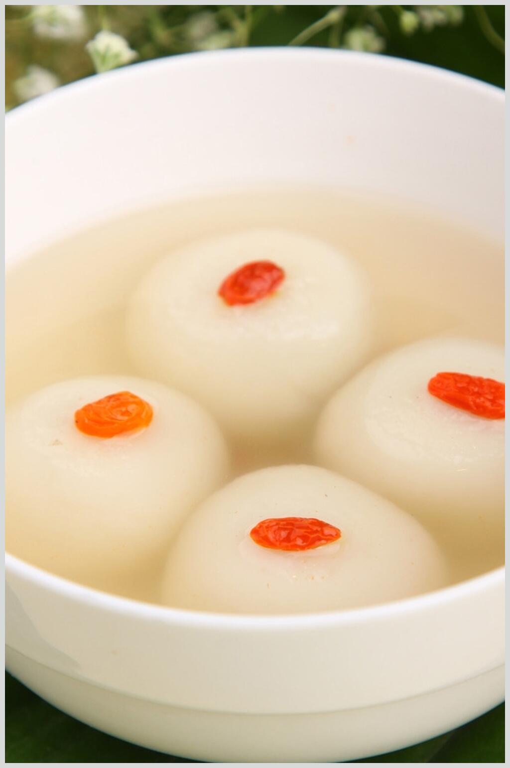 营养汤圆食物图片素材