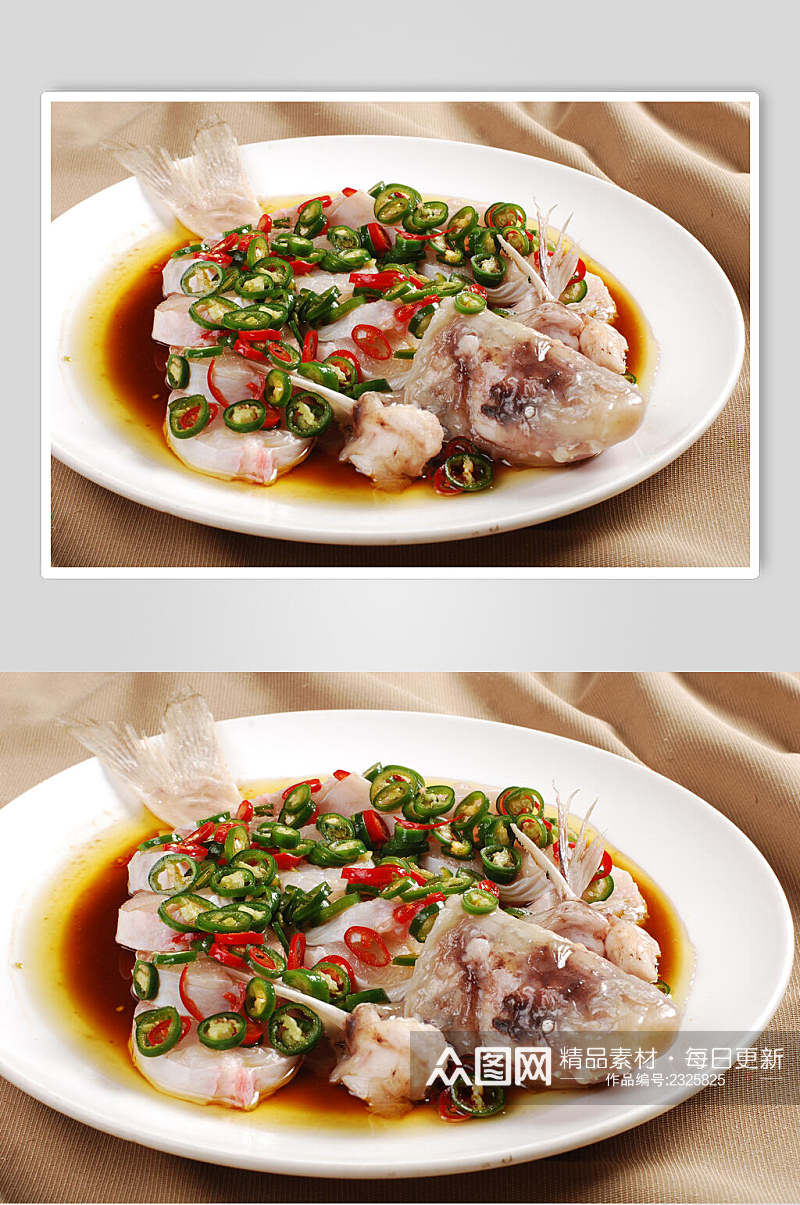 椒香鮰鱼食品摄影图片素材