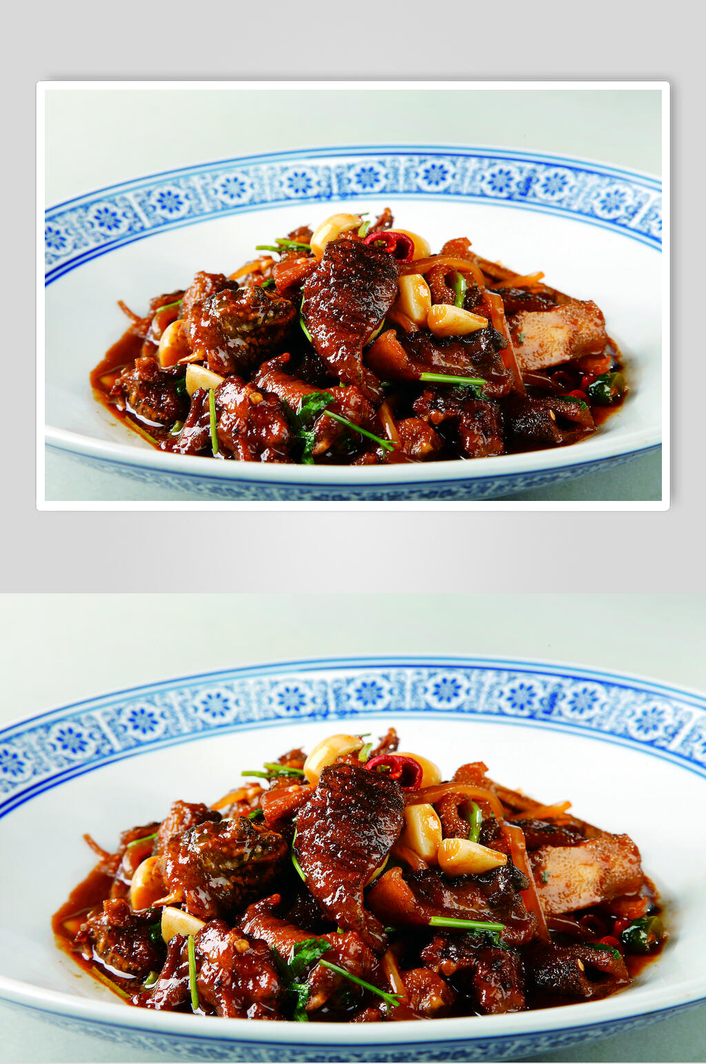 飘香生爆甲鱼食物摄影图片素材