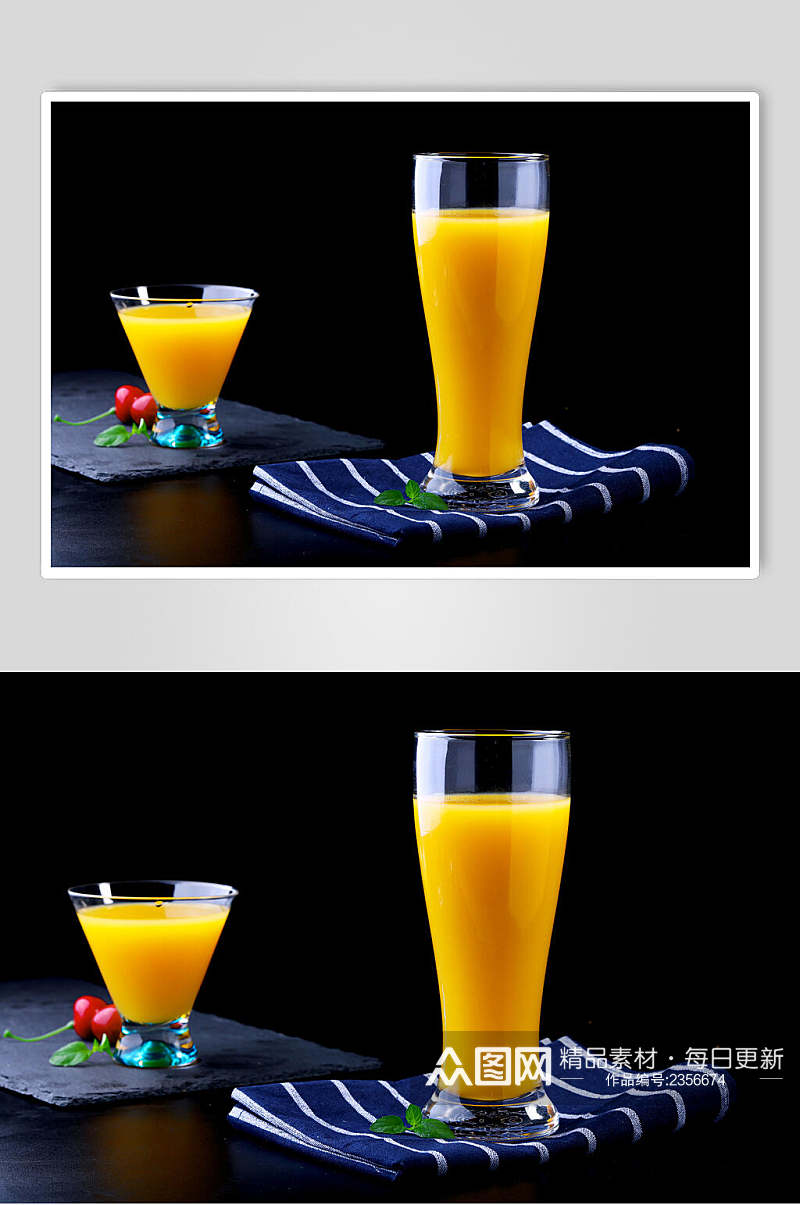 美味橙汁夏日饮品奶茶摄影图素材