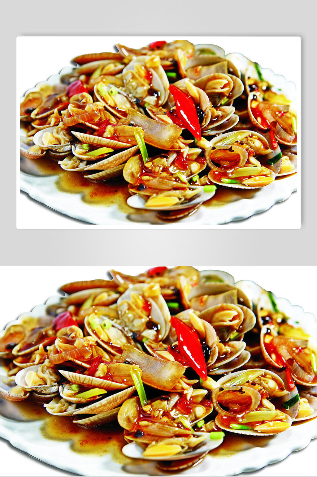 姜葱花甲美食高清图片素材