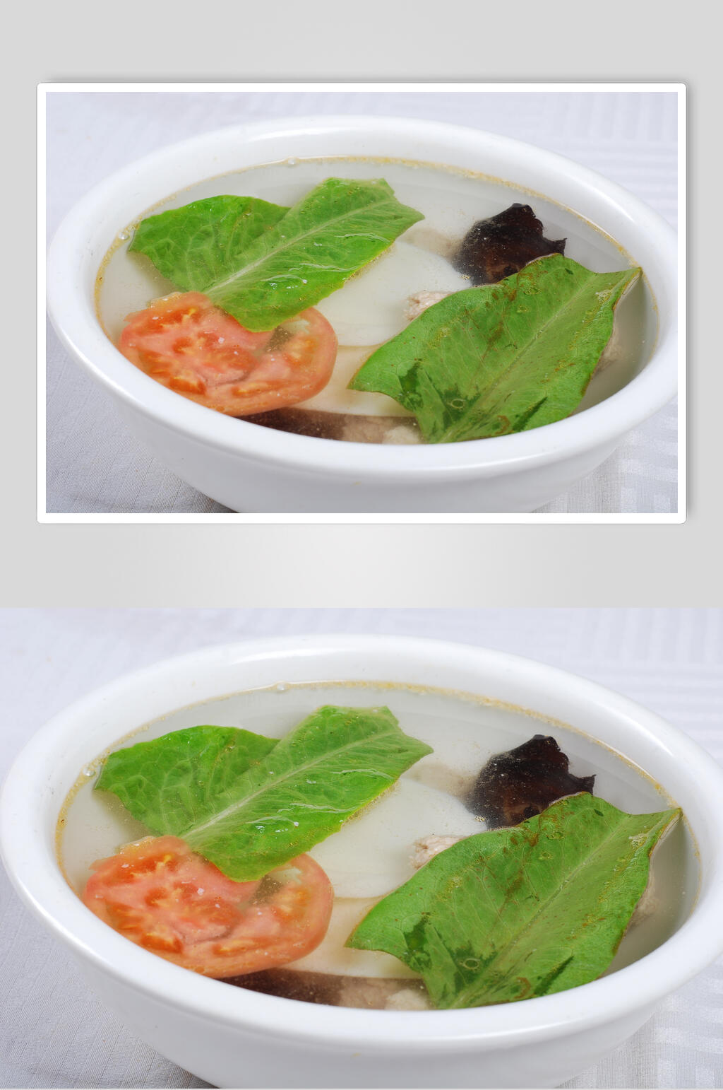 精品双蛋肉丸汤图片素材