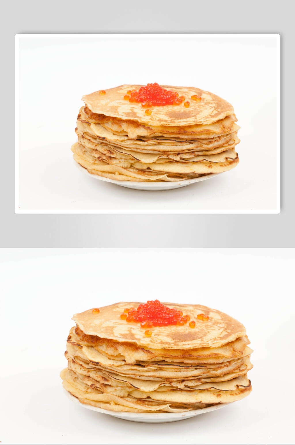 美味鱼籽烙饼煎饼食品图片素材