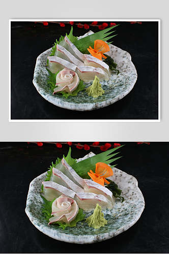 精选海鲜刺身拼盘食品摄影图片