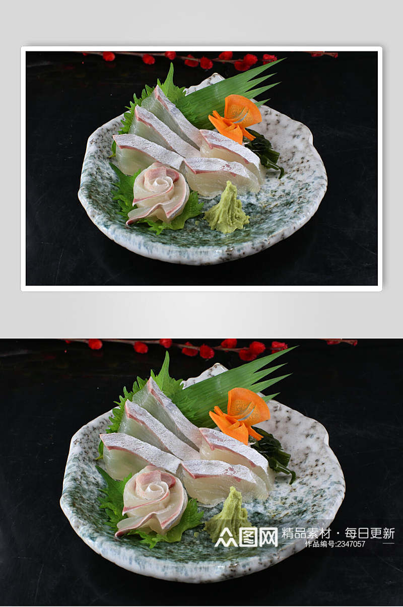 精选海鲜刺身拼盘食品摄影图片素材