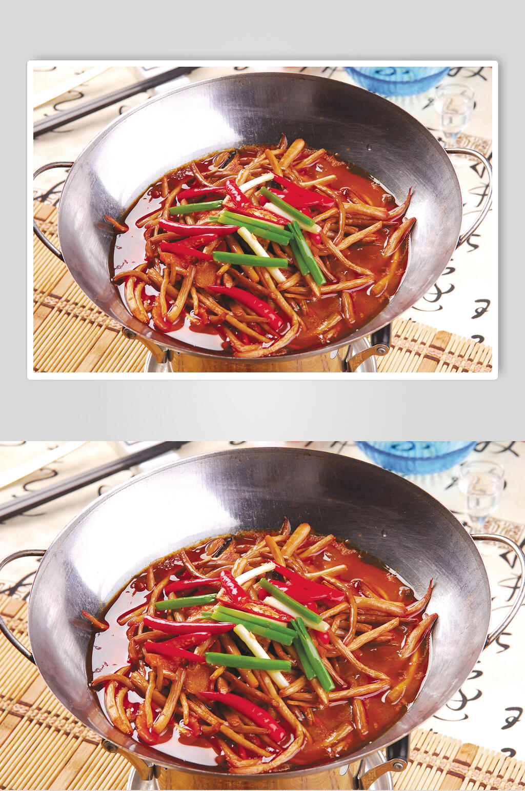 美味干锅茶树菇食品摄影图片素材
