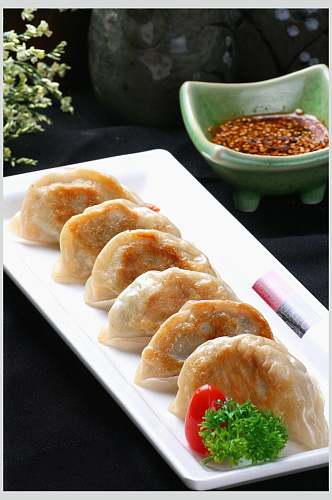 健康美味小吃饺子食品高清图片