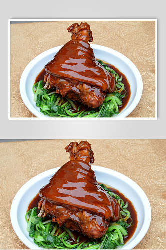 鲜香霸王肘子食物摄影图片