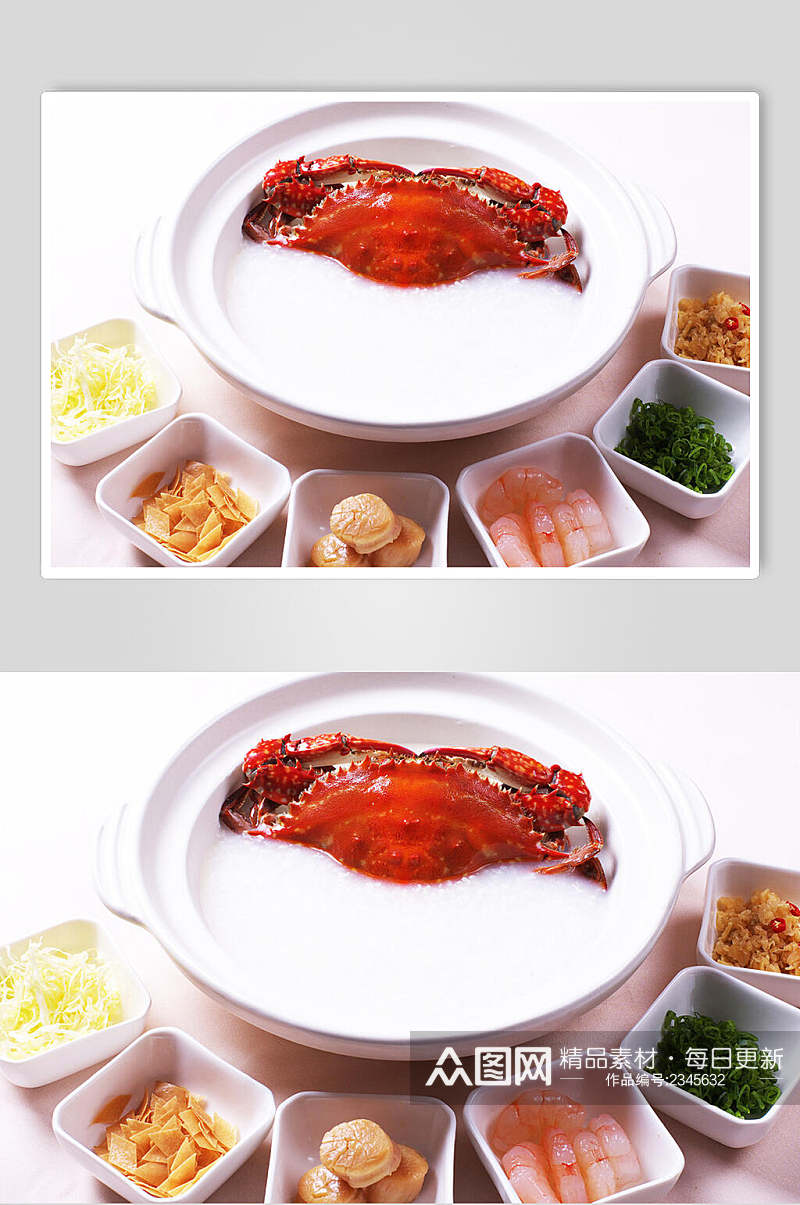 潮式海鲜粥食品图片素材
