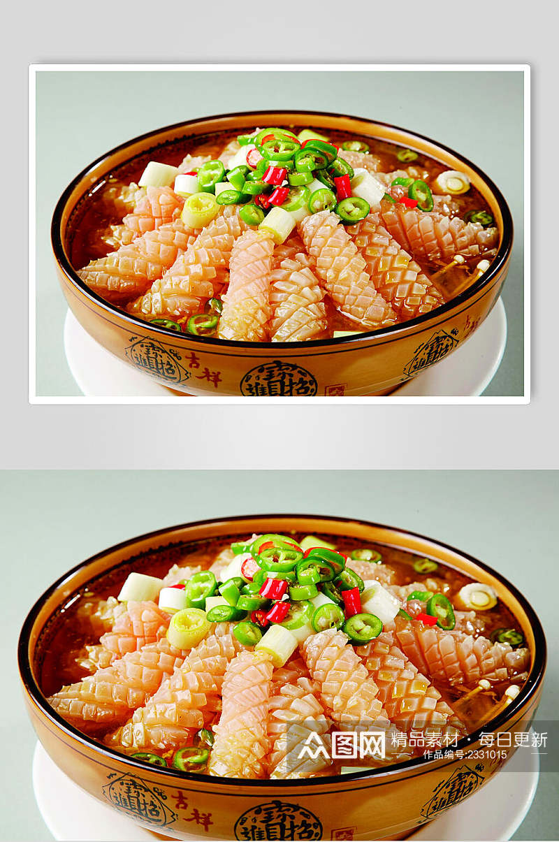 金汤鱿鱼卷餐饮高清图片素材