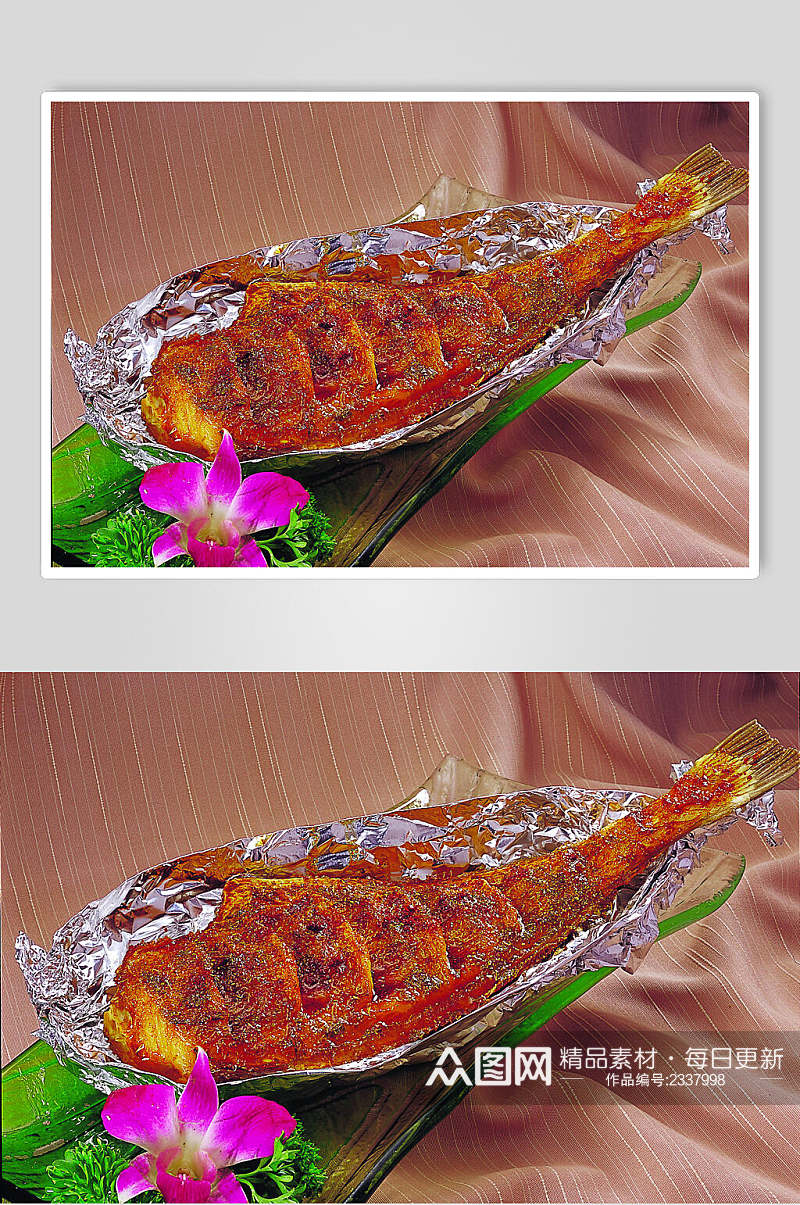 塞外烤鱼食物摄影图片素材