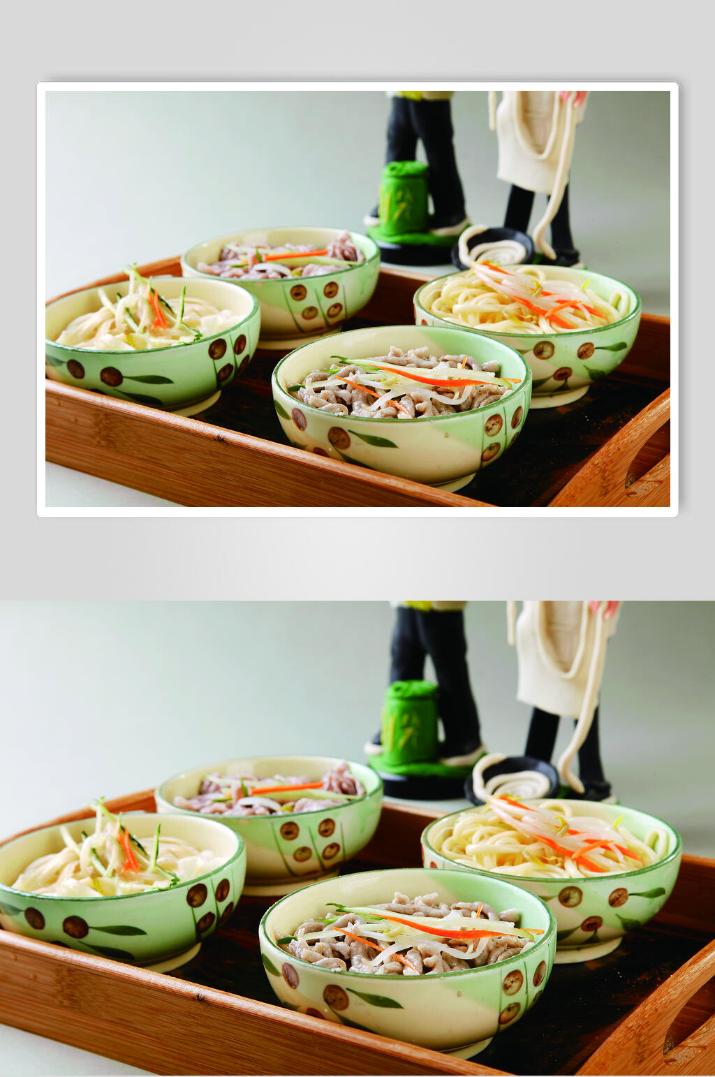 面食四小碗食品高清图片素材