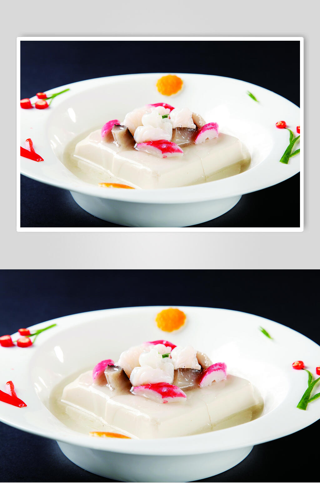 海鲜豆腐食物高清图片素材