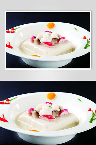 海鲜豆腐食物高清图片