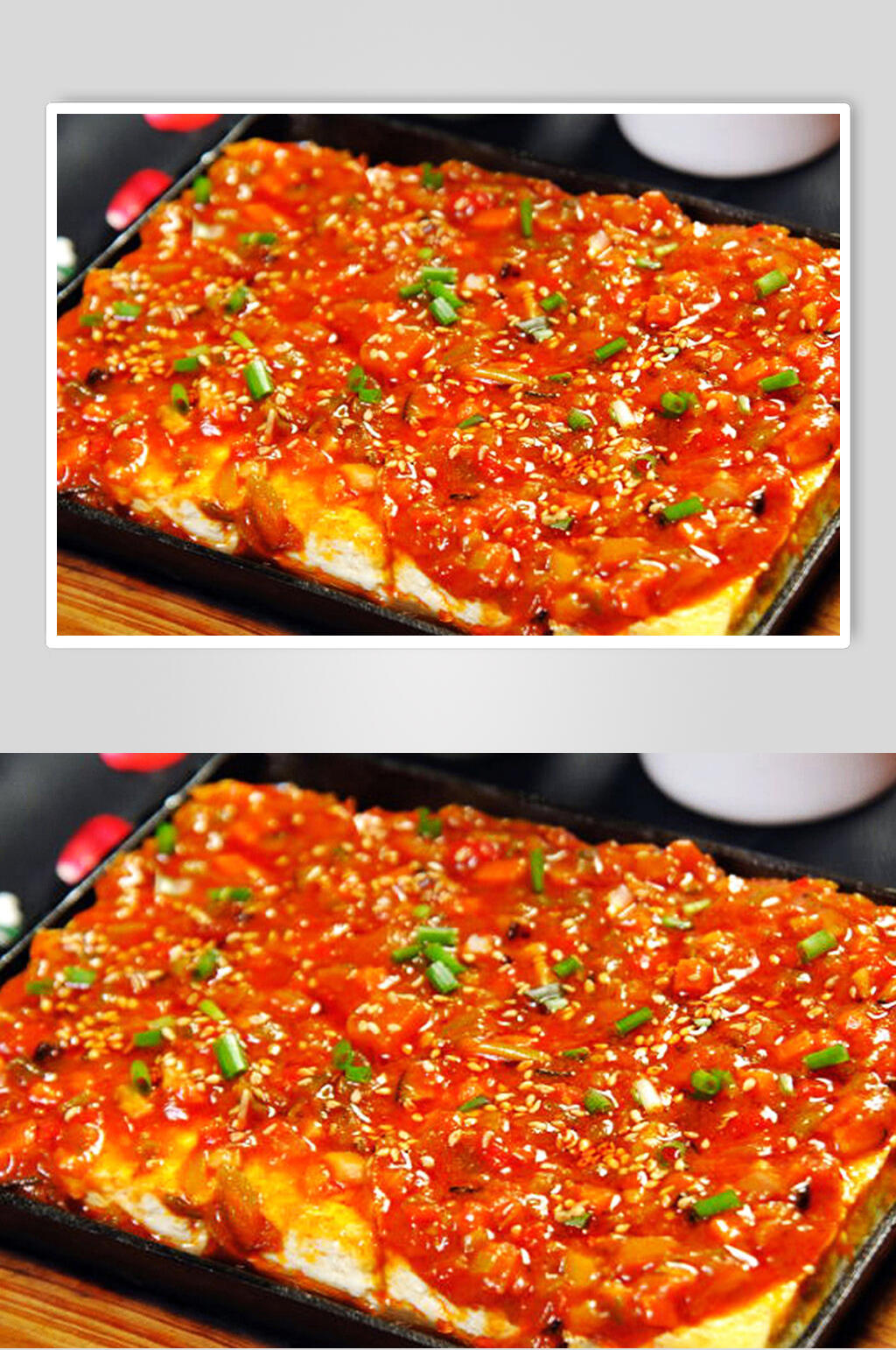 招牌美食铁板豆腐食品高清图片素材