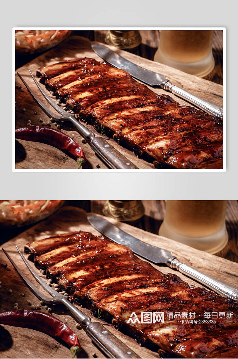 招牌韩式烤肉餐饮摄影图片素材