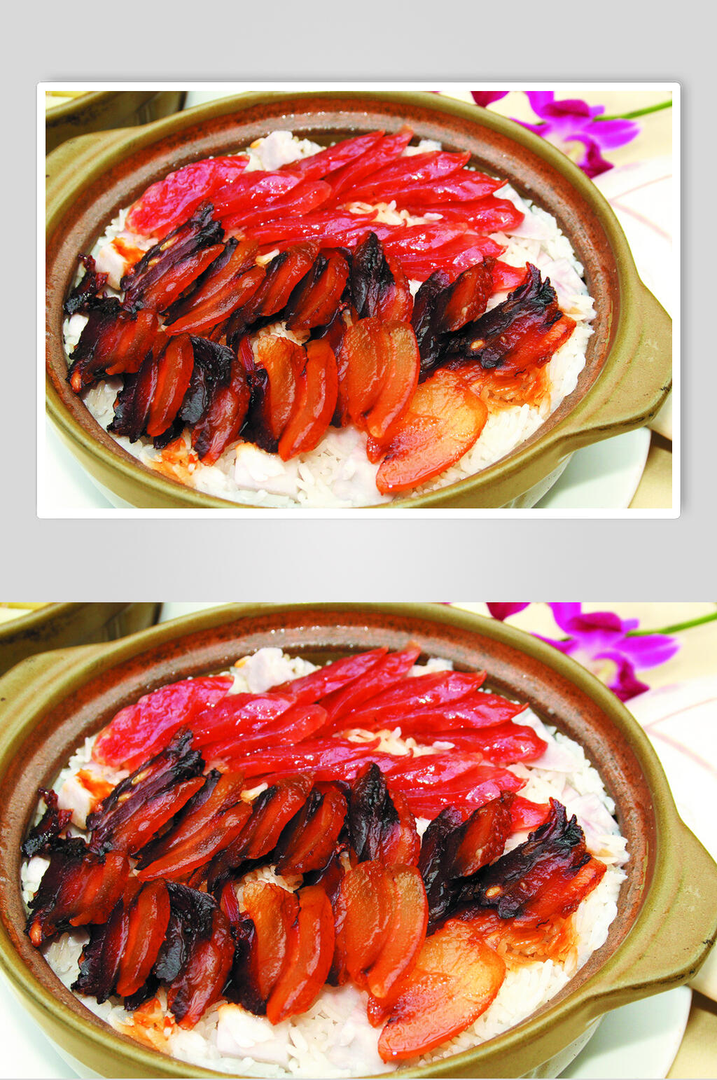 炮弹芋头粒腊味焗饭高清图片素材