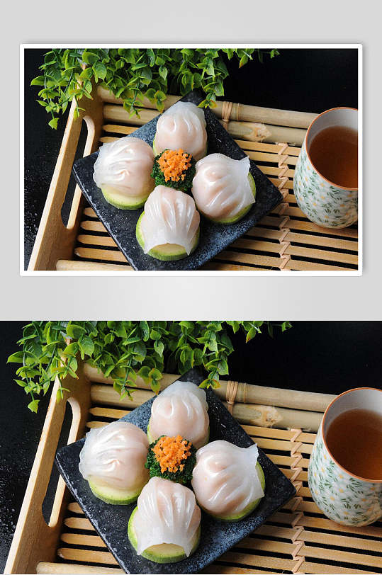 灌汤蒸饺饺子食品摄影图片
