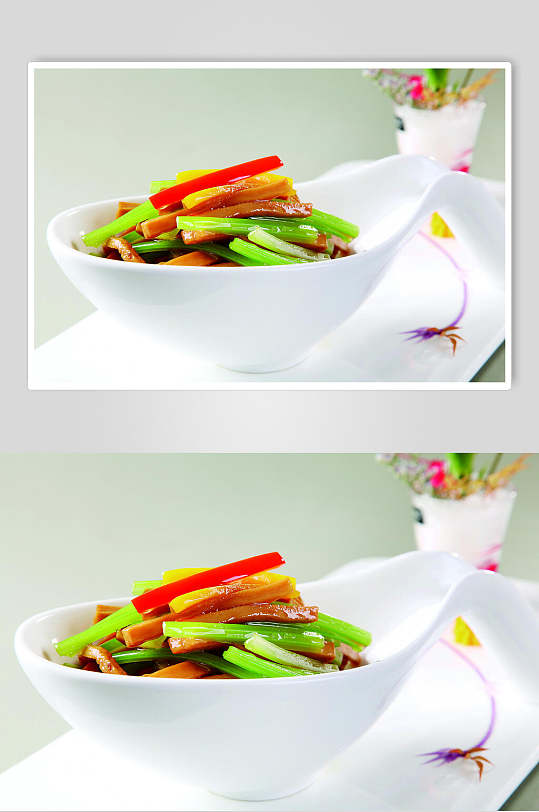 土芹鲍鱼菇食物图片
