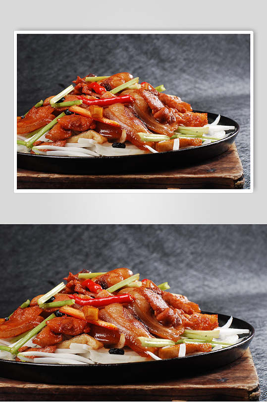 铁板厥麻猪美食图片