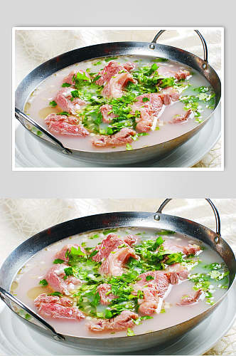 锅仔清炖羊肉一例食品高清图片