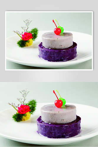 美味紫薯香芋泥食品摄影图片