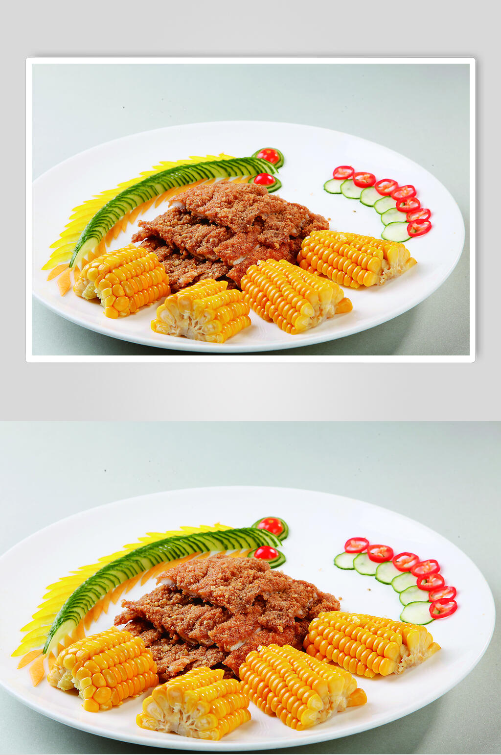 精品玉米肉排图片素材
