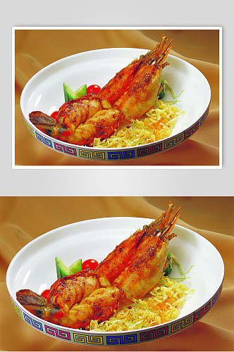 堂煎越南虎虾餐饮图片