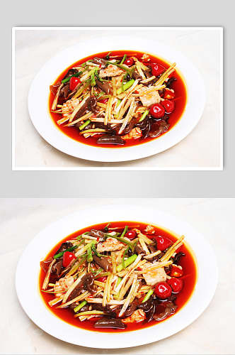 小芹菜烩牛肉餐饮食物图片