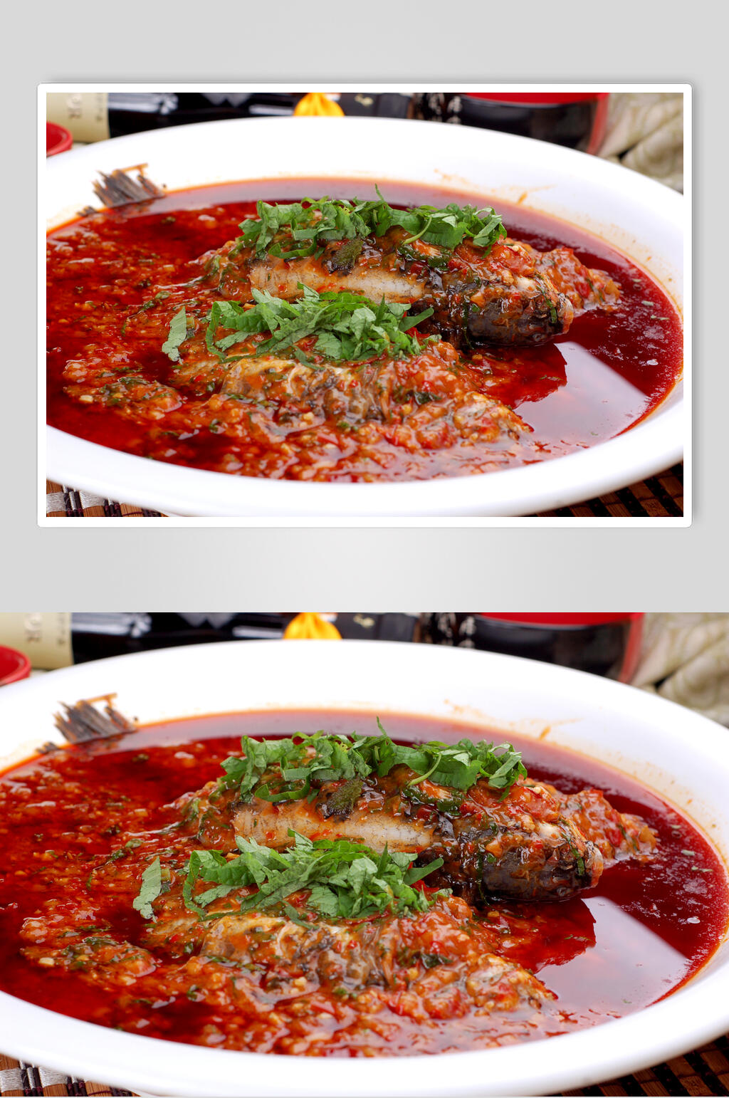 小藿香鲫鱼食品高清图片素材