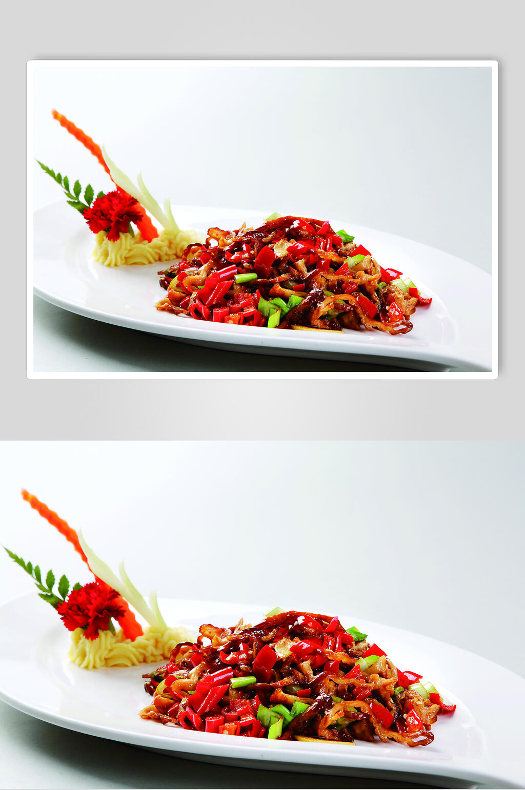 小炒米糠肠图片食物高清图片素材