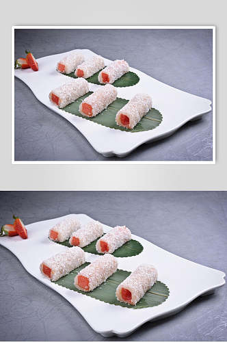 雪梅木瓜棒食物图片