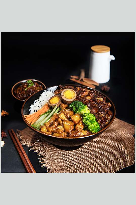 秘制卤肉饭图片-秘制卤肉饭素材下载-众图网