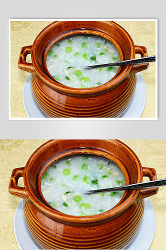 营养砂锅粥食品图片