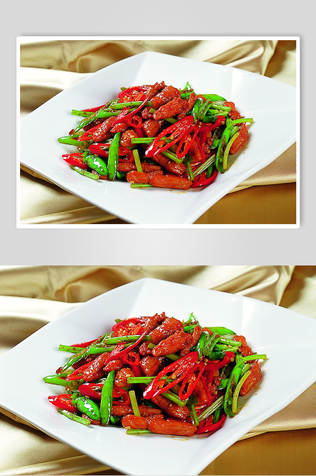 湘风炒牛柳图片素材