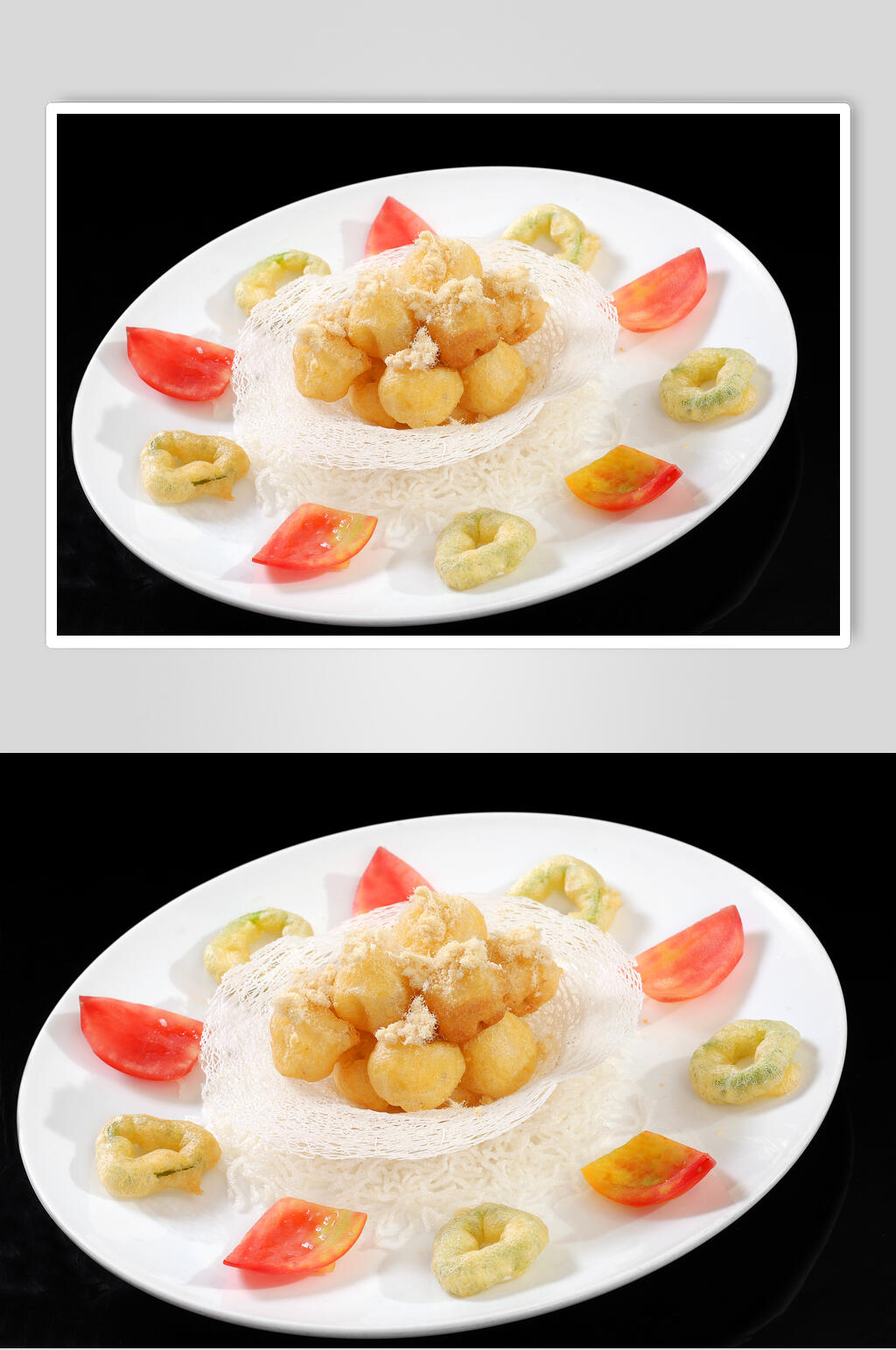 黄金扇贝食品高清图片素材
