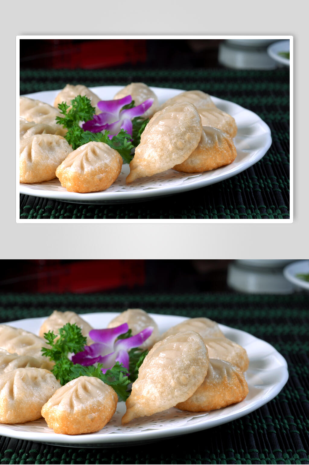 美味小吃川式煎饺食物图片素材