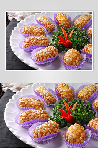 鲜香瓜仁南瓜枣食品高清图片