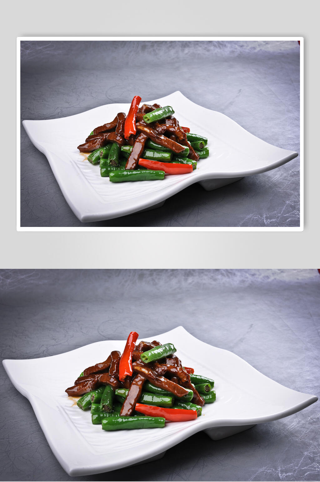 杭椒炒纽西兰牛柳骨餐饮食物图片素材