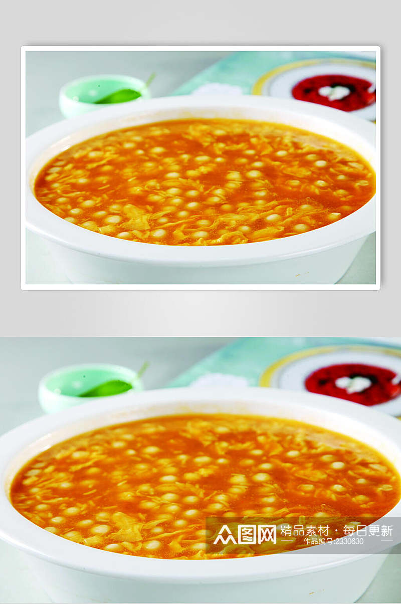 米酒南瓜汤圆食品图片素材