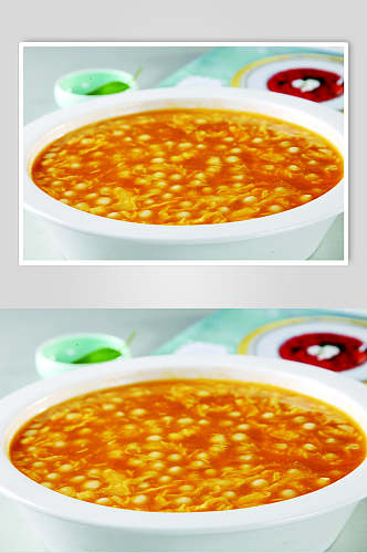 米酒南瓜汤圆食品图片