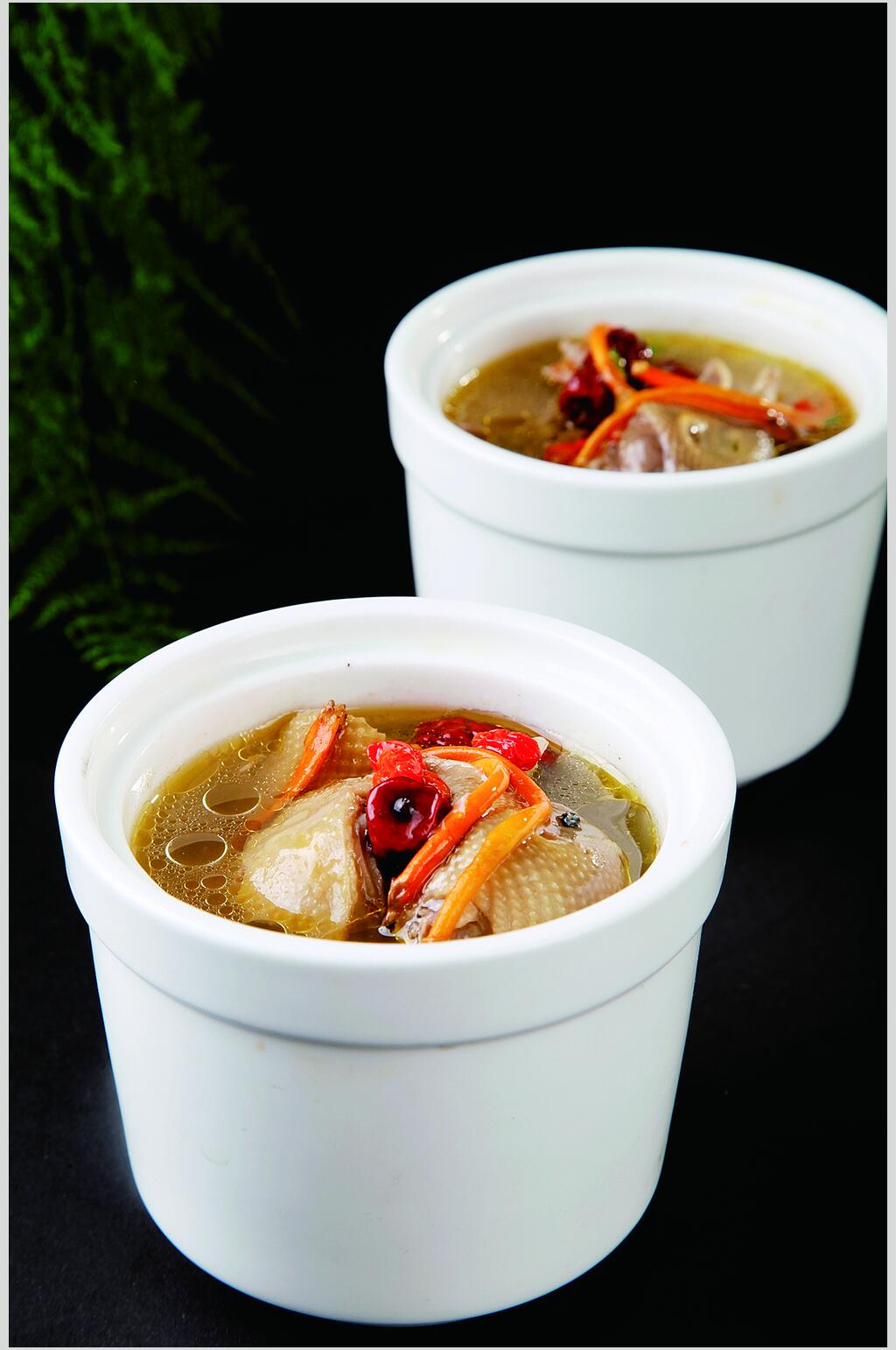 虫草花炖美食图片素材