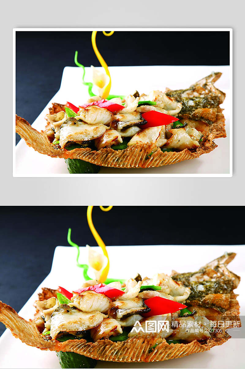 骨香多宝鱼餐饮食品图片素材