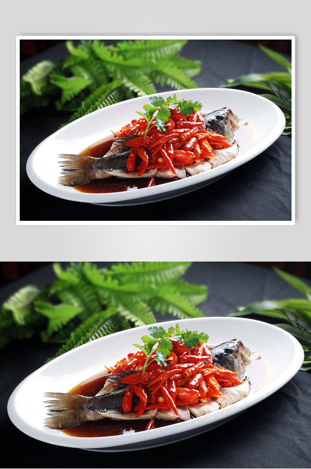椒汁鲈鱼食物高清图片素材