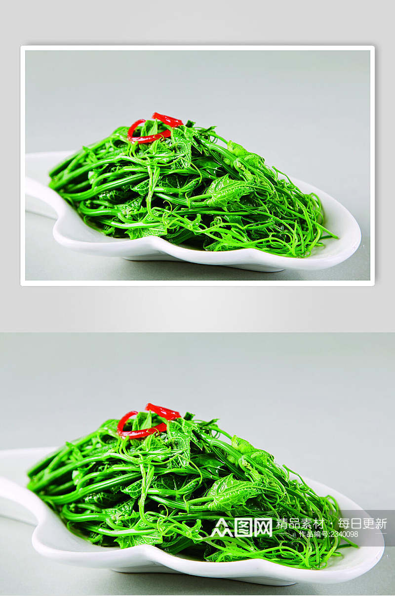 绿色生态丝瓜尖食品图片素材