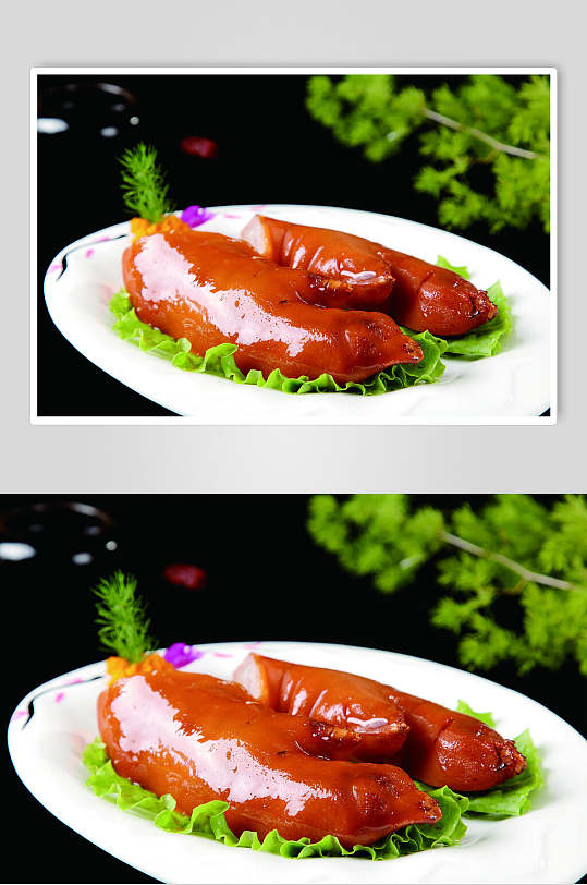 金牌酱猪手餐饮食品图片