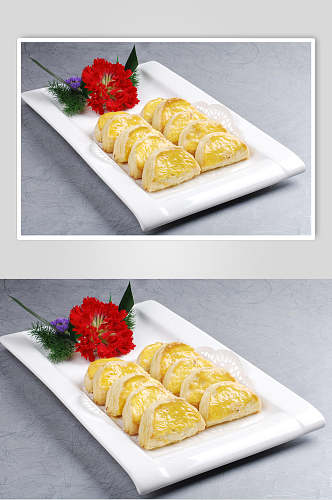 特色榴莲酥食品摄影图片