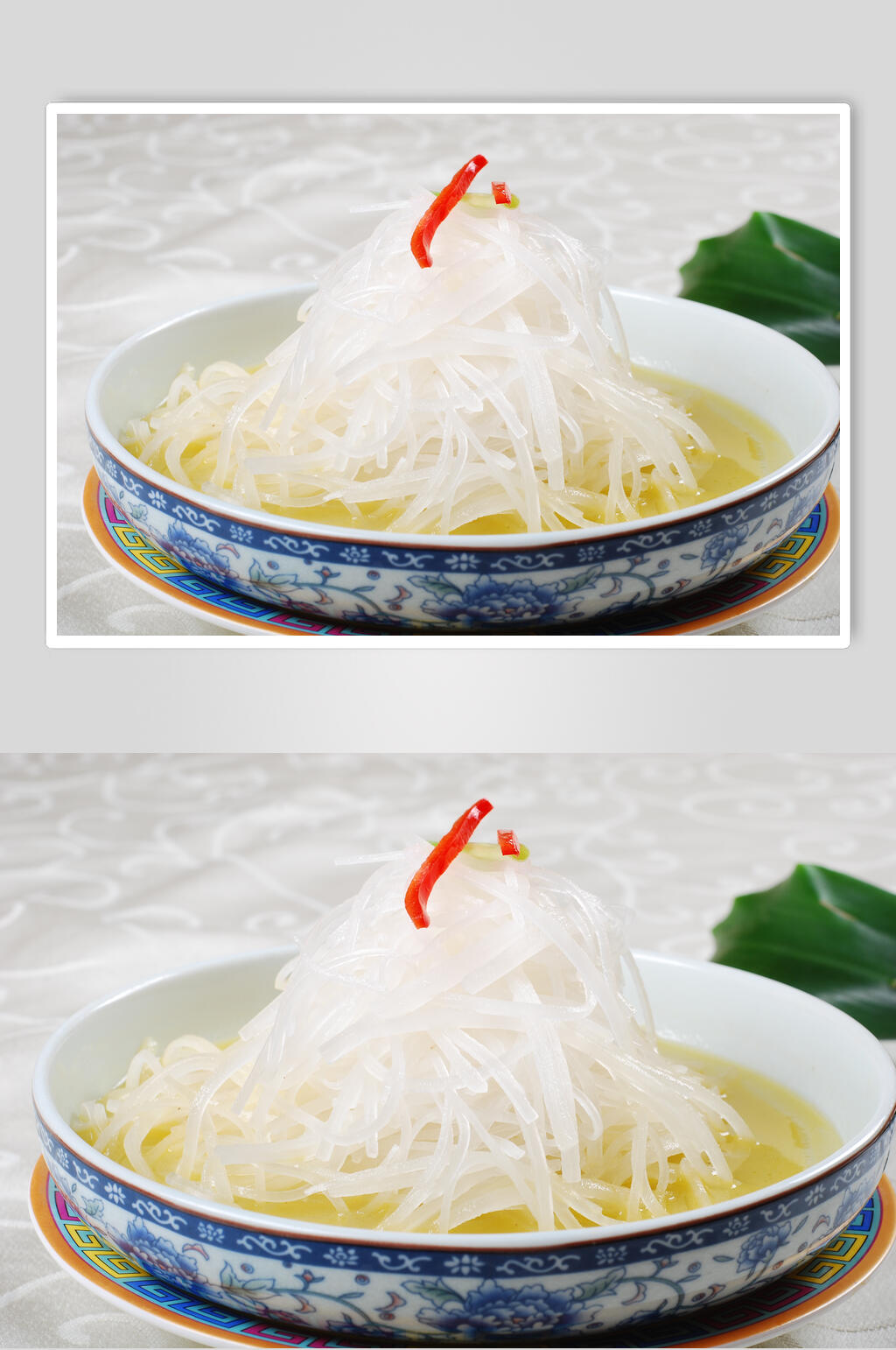 鸡汁萝卜丝食物高清图片素材